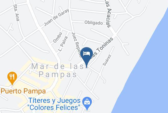 Villa Gesell - Cabanas Calamoresca Maps