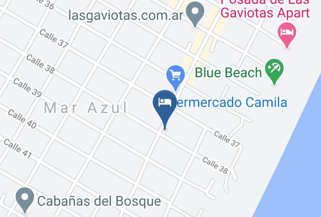 Villa Gesell - Cabanas Caleuche Maps