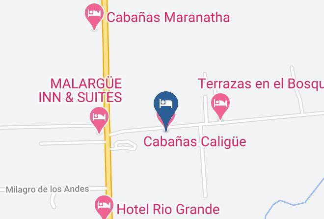 Malargue - Cabanas Caligue Maps