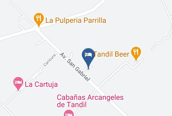 Tandil Partido - Cabanas Calihue Maps