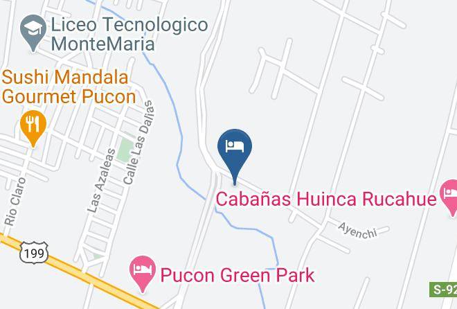Cautin Province - Cabanas Canto Del Agua Maps