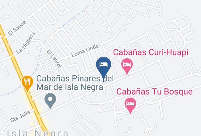 Cabanas Central 390 Mapa - Valparaiso - San Antonio Province