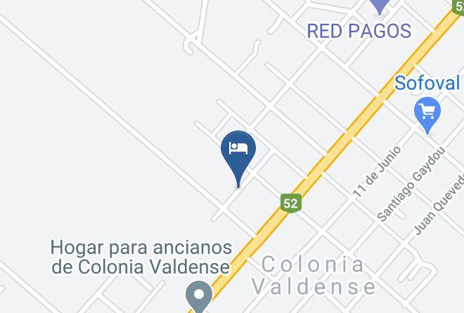 Colonia Valdense - Cabanas Ciudad Jardin Maps