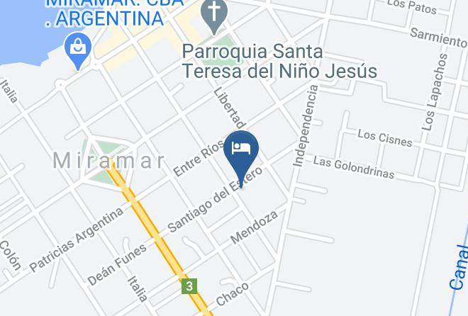 San Justo Department - Cabanas Claro De Luna Maps