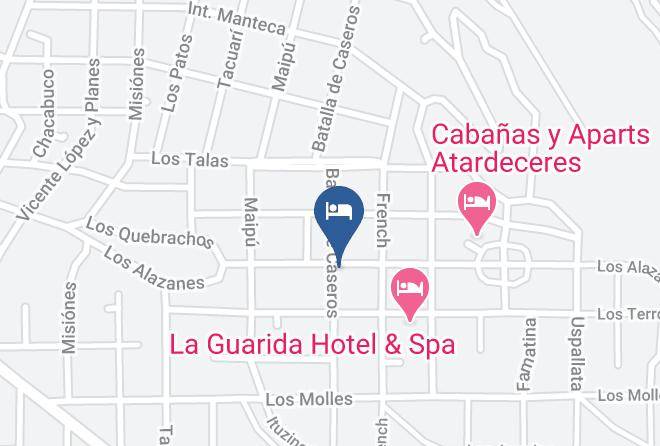 Punilla Department - Cabanas Complejo Valenti Maps