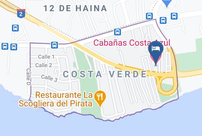 Santo Domingo De Guzman - Cabanas Costa Azul Maps