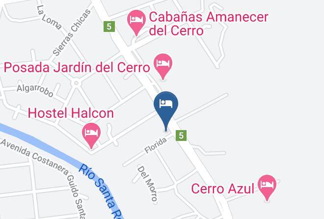 Calamuchita Department - Cabanas Cuatro Soles Maps
