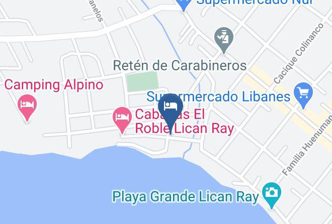 Cautin Province - Cabanas Cumbres Lican Ray Maps