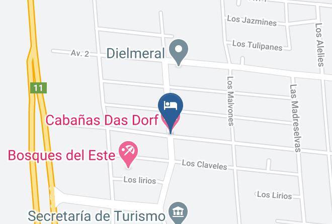 Mar Del Tuyu - Cabanas Das Dorf Maps