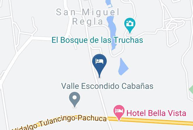 Huasca De Ocampo - Cabanas Del Bosque Maps
