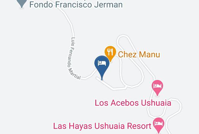 Ushuaia - Cabanas Del Martial Maps