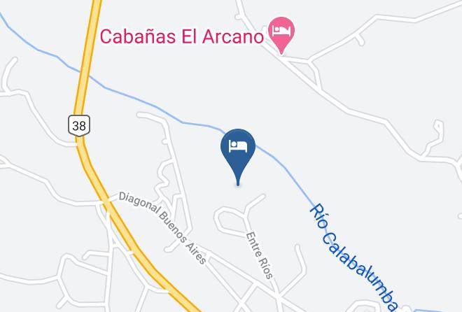 Punilla Department - Cabanas Del Quijote Pueblo Encanto Maps