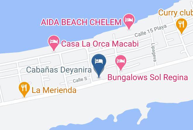 Progreso - Cabanas Deyanira Maps