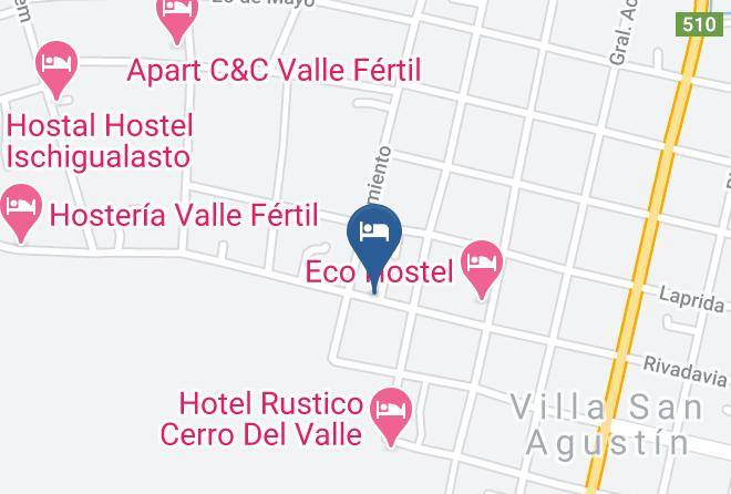 Valle Fertil Department - Cabanas Dinosaurios Maps