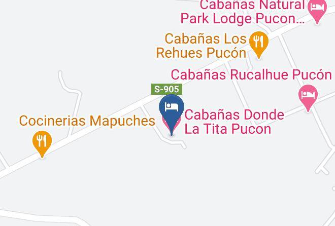 Cautin Province - Cabanas Donde La Tita Pucon Maps