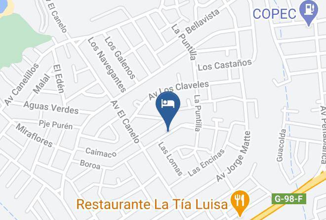 San Antonio Province - Cabanas El Bosque Del Canelo Maps