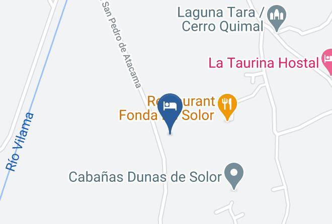 El Loa - Cabanas El Chanar Maps
