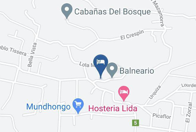 Santa Rosa Dellara - Cabanas El Frances Maps