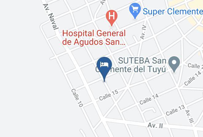 Mar Del Tuyu - Cabanas El Maiten Maps