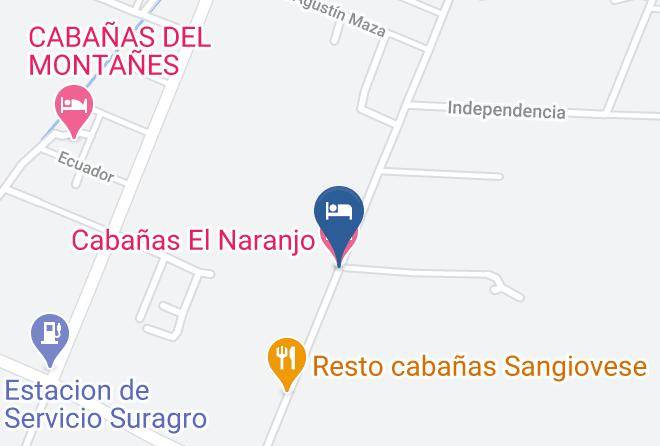 San Rafael - Cabanas El Naranjo Maps