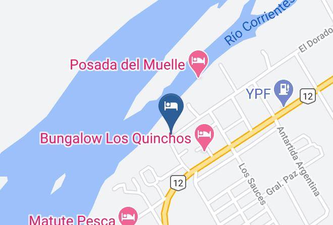 Esquina - Cabanas El Pato Fishing Maps