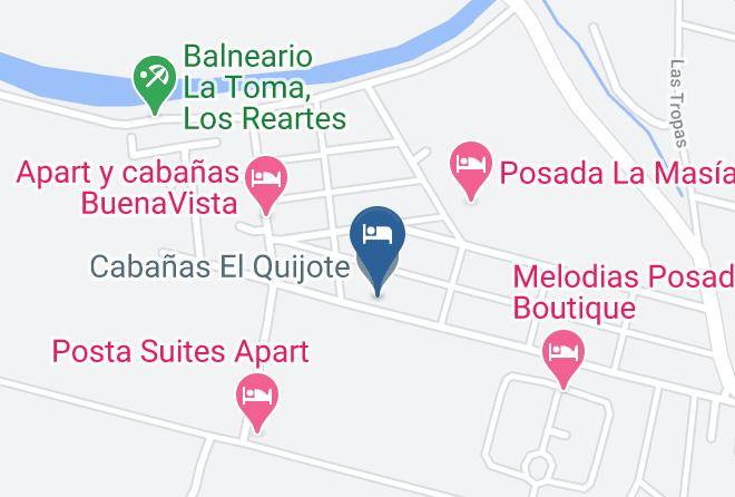 Calamuchita Department - Cabanas El Quijote Maps