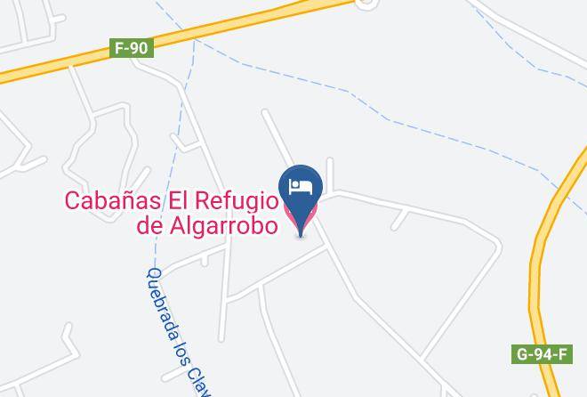 Cabanas El Refugio De Algarrobo Mapa - Valparaiso - San Antonio Province