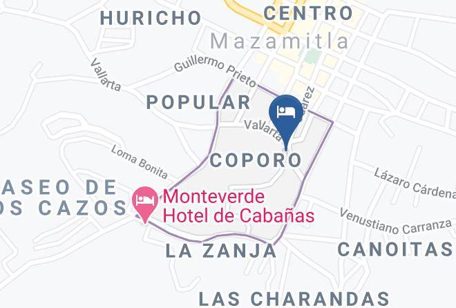 Mazamitla - Cabanas El Refugio Maps