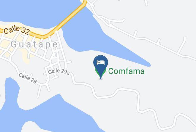 Guatape - Cabanas El Retorno Guatape Maps
