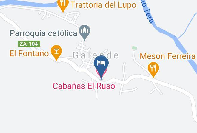 Zamora - Cabanas El Ruso Maps