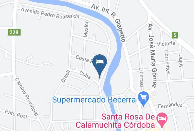 Calamuchita Department - Cabanas El Sueno De Elvira Maps