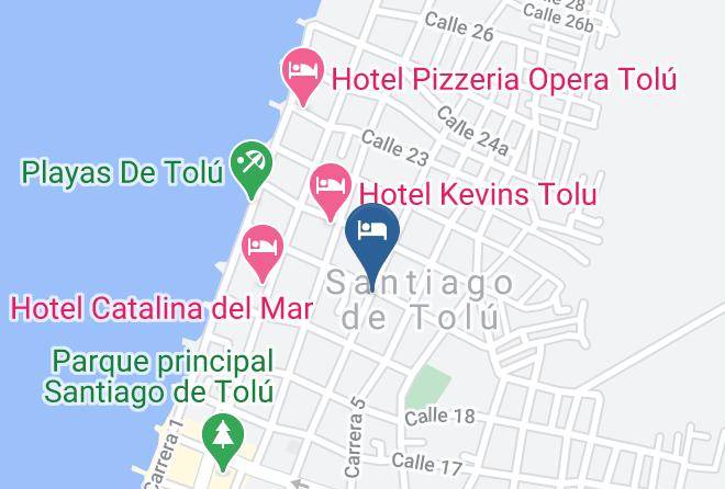 Tolu - Cabanas El Tesoro Maps