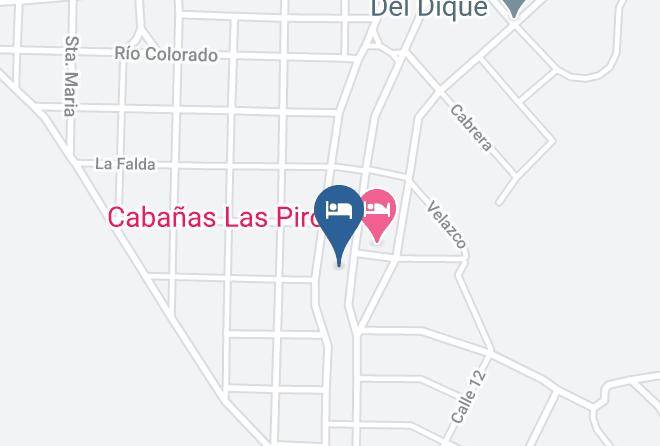 Calamuchita Department - Cabanas El Vallecito Maps