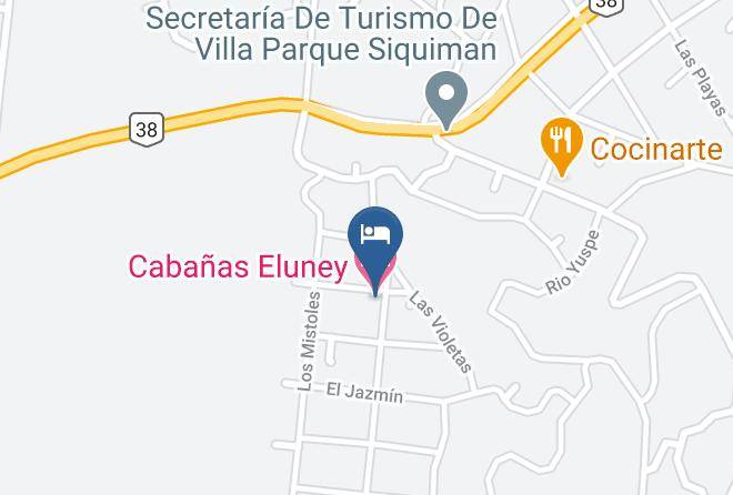 Punilla Department - Cabanas Eluney Maps