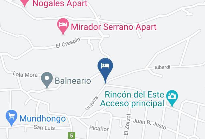 Santa Rosa Dellara - Cabanas En Merlo San Luis Maps