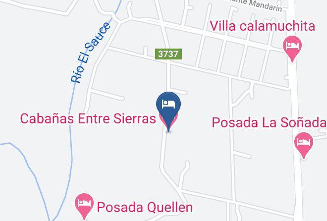 Calamuchita Department - Cabanas Entre Sierras Maps