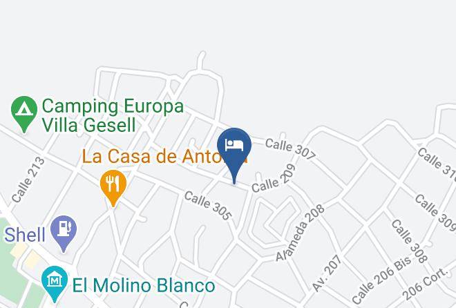 Villa Gesell - Cabanas Entreverdes Maps