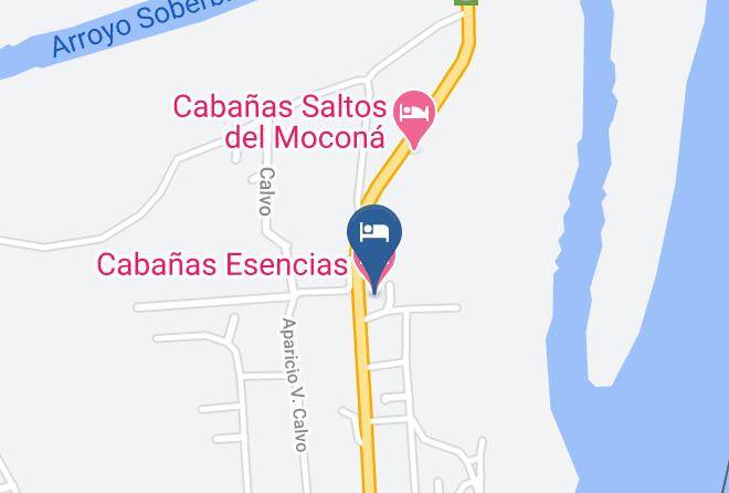 Guarani - Cabanas Esencias Maps