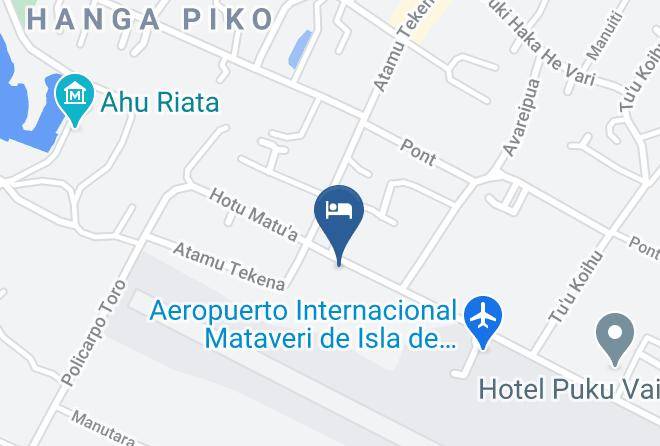 Easter Island - Cabanas Hare Henua Maps