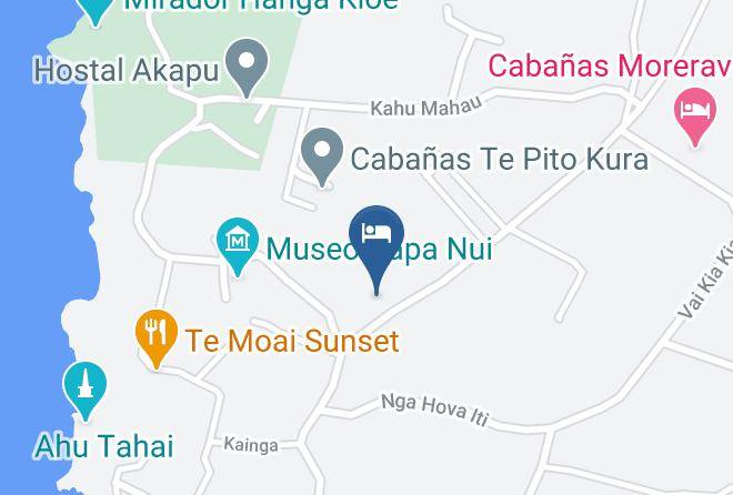 Easter Island - Cabanas Hare Miru Maps