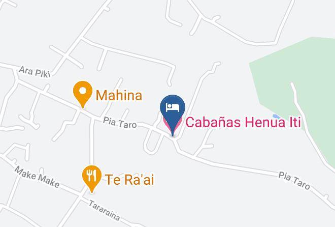 Easter Island - Cabanas Henua Iti Maps