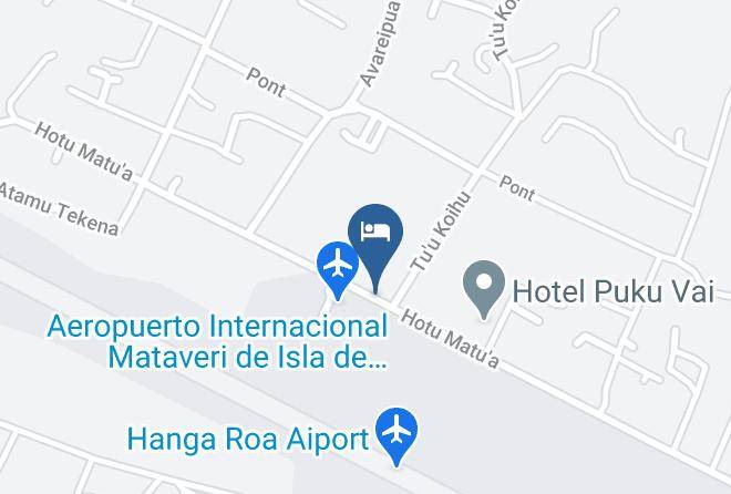 Easter Island - Cabanas Hinariru Maps