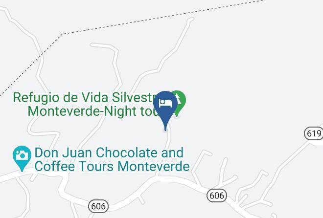 Monte Verde - Cabanas Hoja Verde Maps