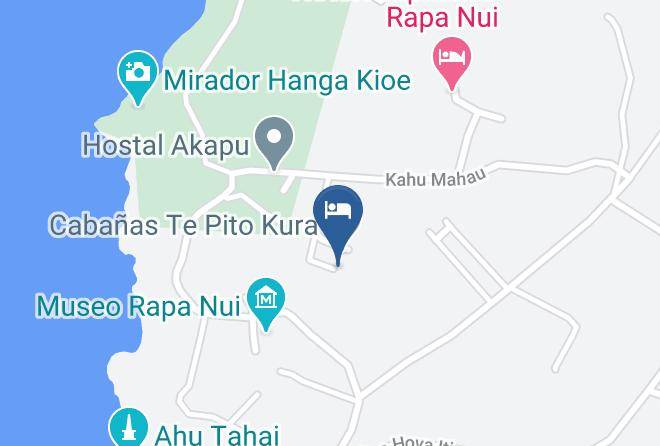 Easter Island - Cabanas Honu Nui Maps