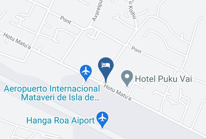 Easter Island - Cabanas Isla De Pascua Hitu Rangui Maps