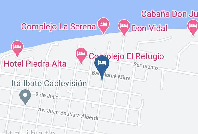 General Paz - Cabanas Jardin Del Parana Pesca Deportiva Maps