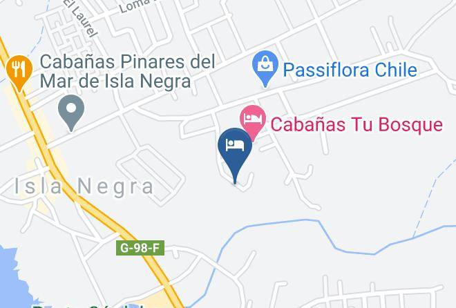 San Antonio Province - Cabanas Jardines De Isla Negra Maps