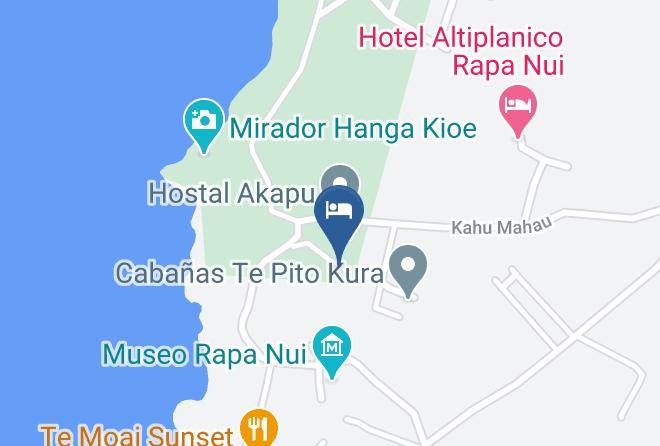 Easter Island - Cabanas Krava Inn Maps