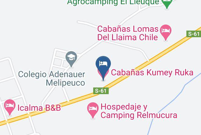 Cautin Province - Cabanas Kumey Ruka Maps