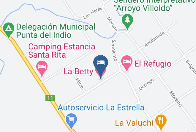 Punta Indio - Cabanas La Betty Maps